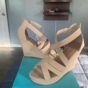Nude Wedges only wore once